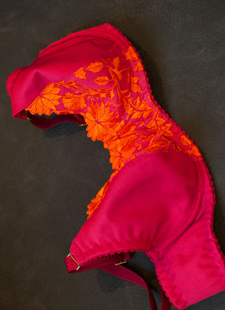 lingerie boll oranger spitzen bh1